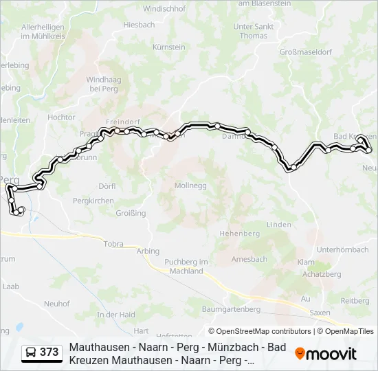 373 Bus Line Map