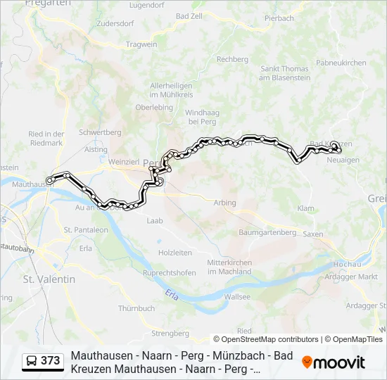 373 Bus Line Map