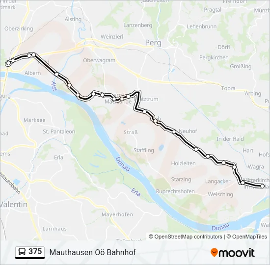 375 Bus Line Map