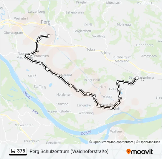 375 Bus Line Map