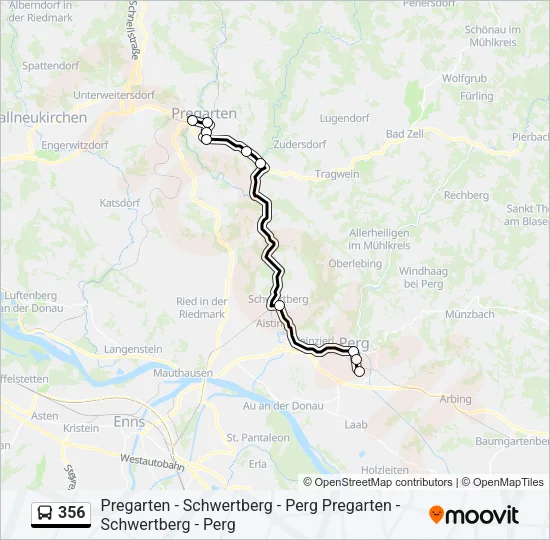 356 Bus Line Map