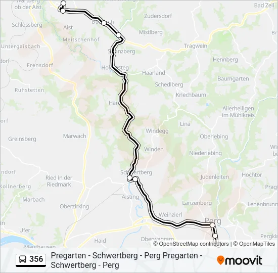 356 Bus Line Map