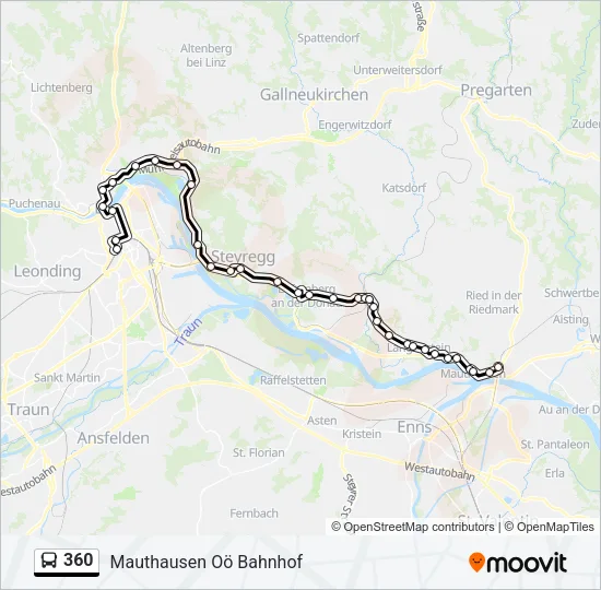 360 Bus Line Map