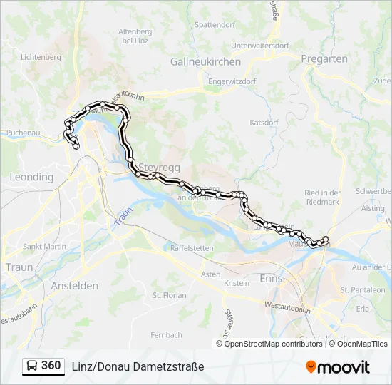 360 Bus Line Map