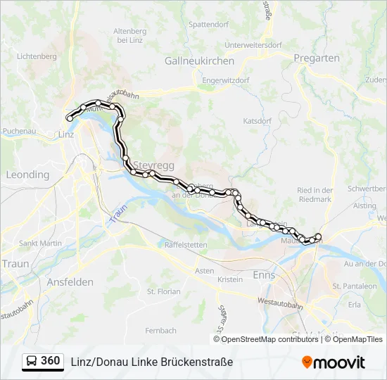 360 Bus Line Map