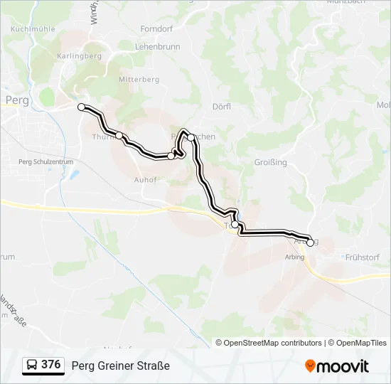 376 Bus Line Map