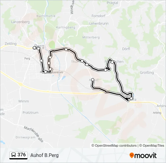 376 Bus Line Map