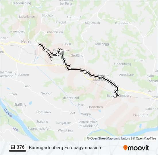 376 Bus Line Map