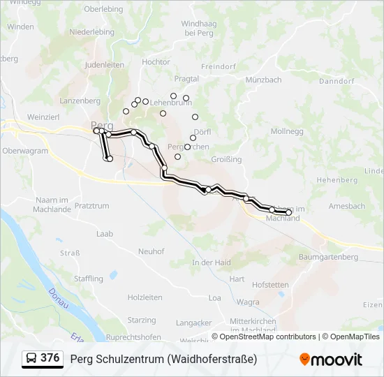 376 Bus Line Map