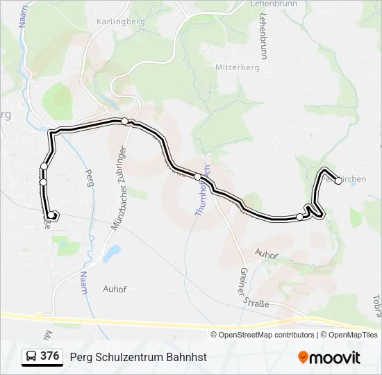 376 Bus Line Map
