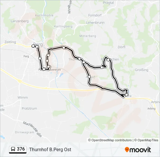 376 Bus Line Map