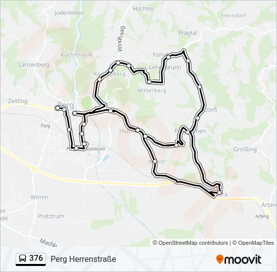 376 Bus Line Map
