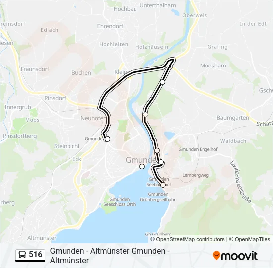 516 Bus Line Map