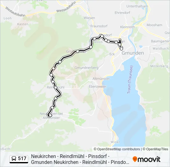517 Bus Line Map