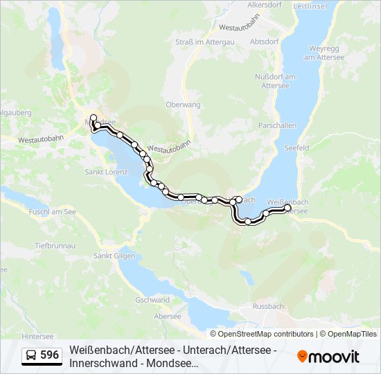 596 Route: Schedules, Stops & Maps - Mondsee Schulzentrum (Updated)