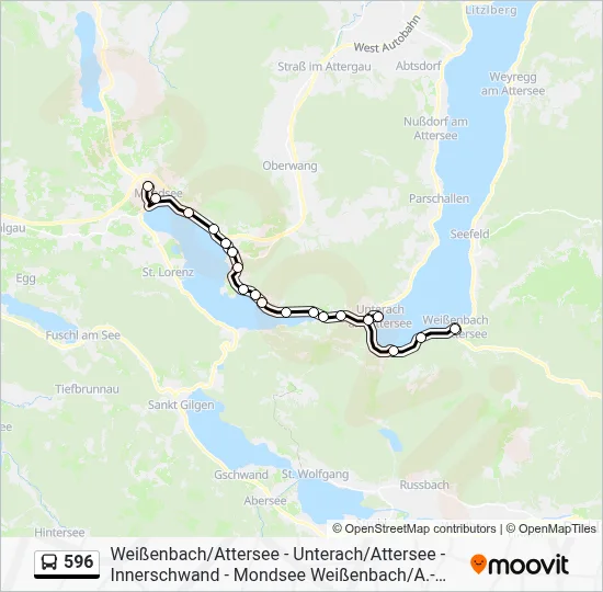 596 Route: Schedules, Stops & Maps - Mondsee Schulzentrum (Updated)