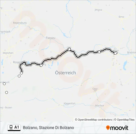 A1 Train Line Map