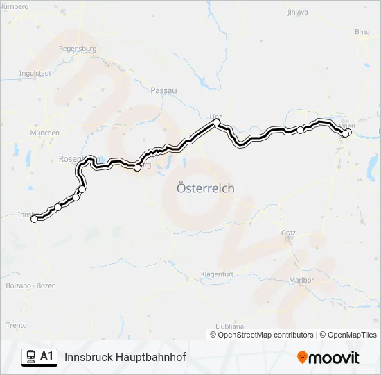 A1 Train Line Map