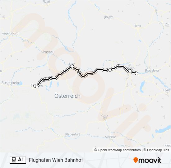 A1 Train Line Map