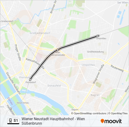 S1 train Line Map