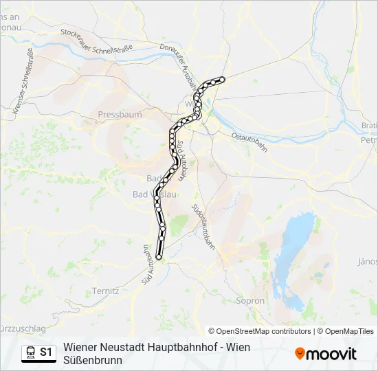 S1 Train Line Map