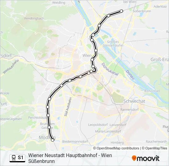 S1 Train Line Map