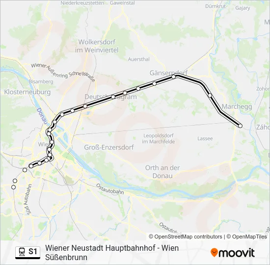S1 Train Line Map