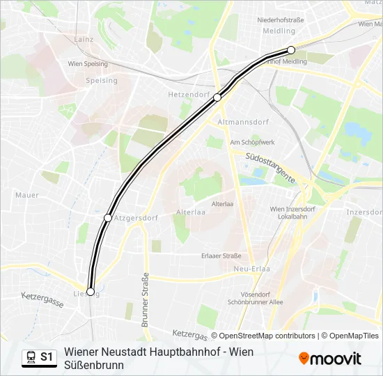 S1 Train Line Map