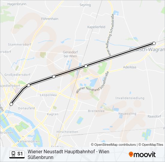 S1 Train Line Map