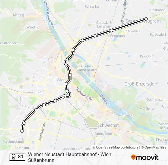 S1 Train Line Map