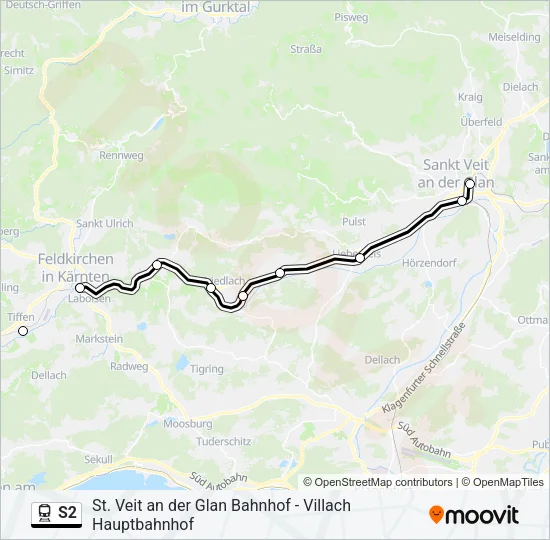 S2 Train Line Map