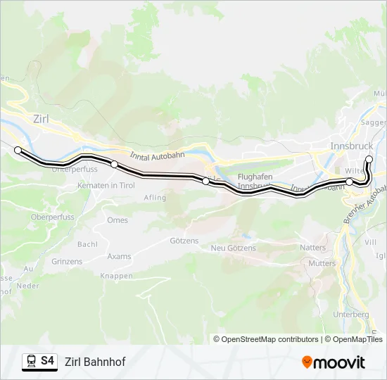 S4 Train Line Map