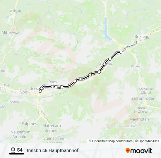 S4 Train Line Map