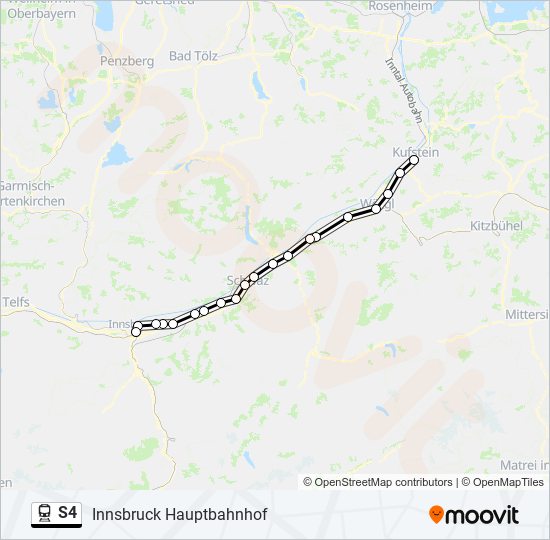 S4 train Line Map