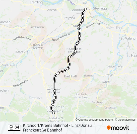 S4 Train Line Map