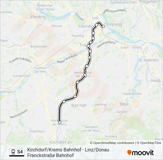 S4 Train Line Map