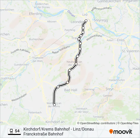 S4 Train Line Map