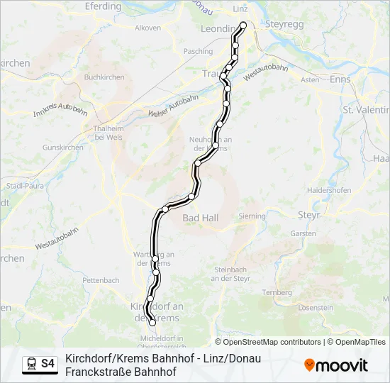 S4 Train Line Map