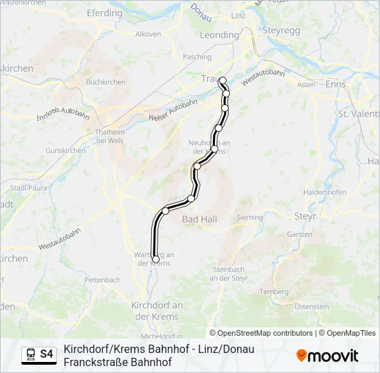 S4 Train Line Map