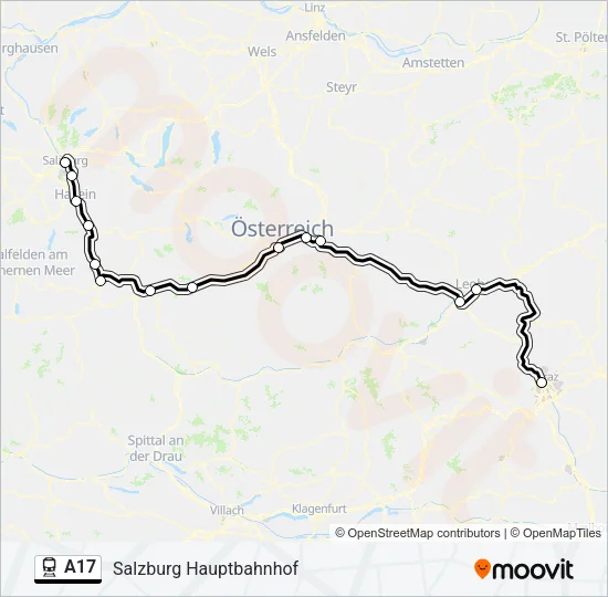 A17 Train Line Map