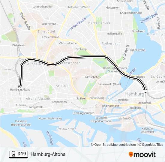 D19 Train Line Map