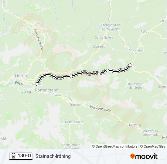 130-O train Line Map