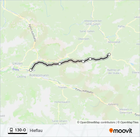 130-O Train Line Map