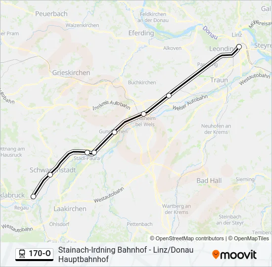 170-O Train Line Map