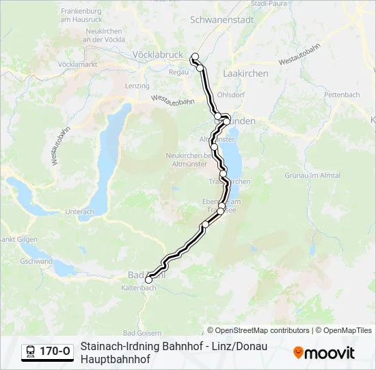 170-O Train Line Map