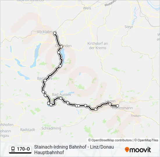 170-O Train Line Map