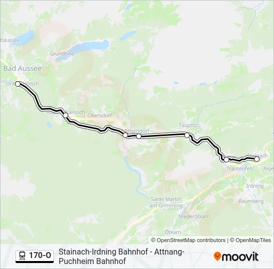 170-O Train Line Map
