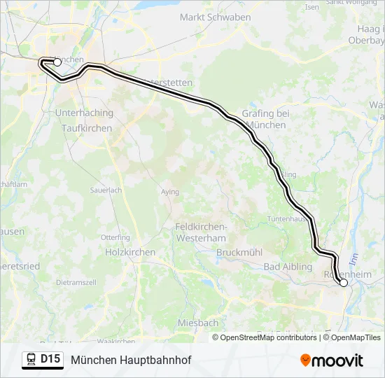 D15 Train Line Map