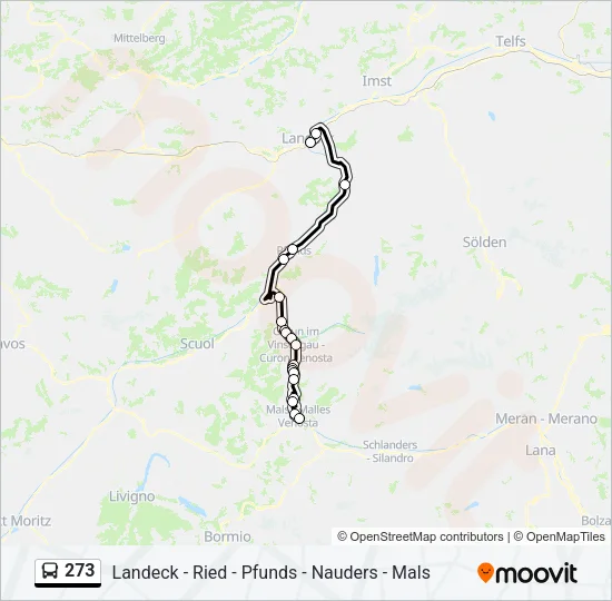 273 Bus Line Map