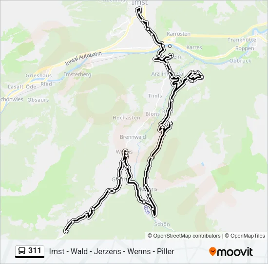 311  Line Map